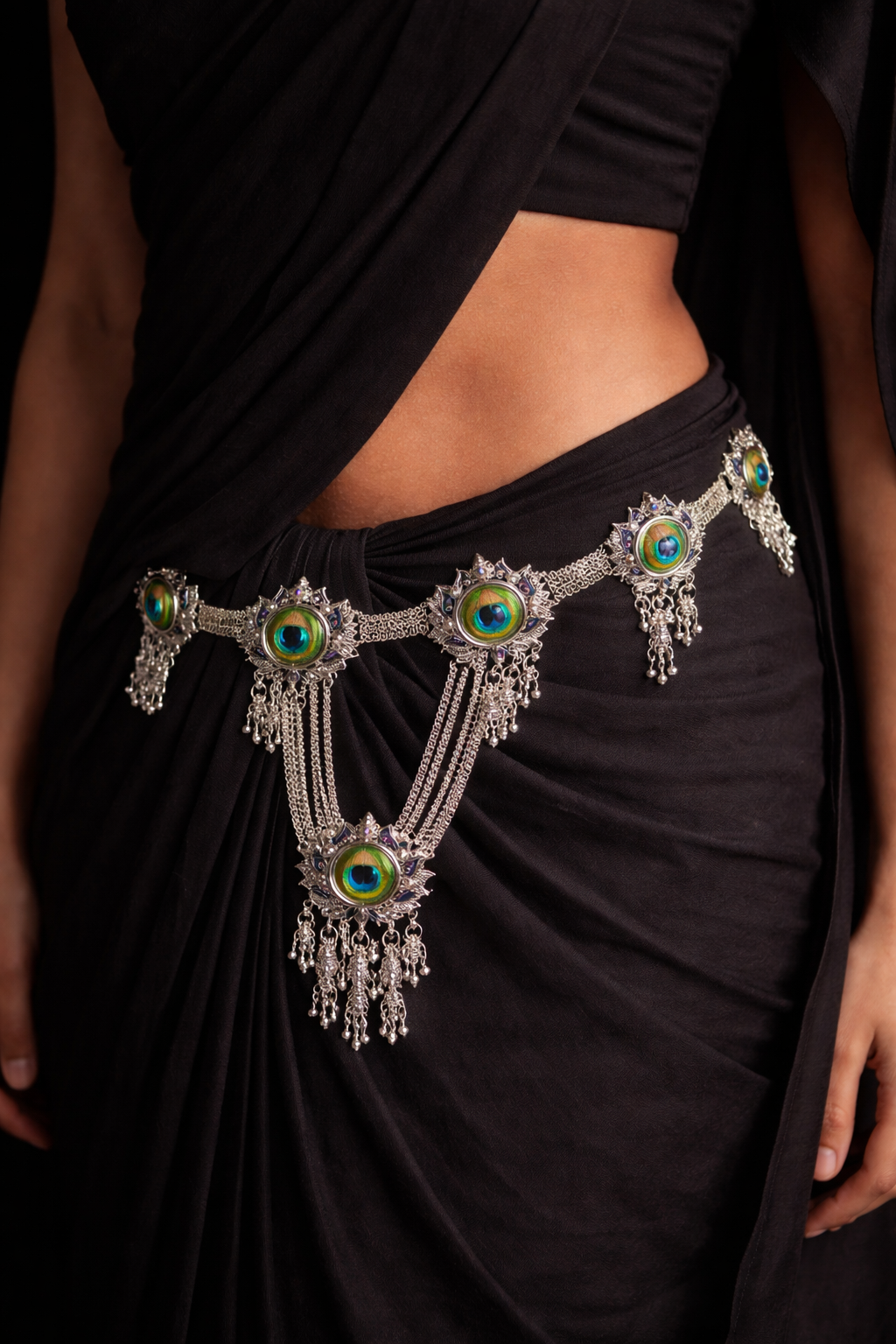 Antique Silver Statement Kamarbandh